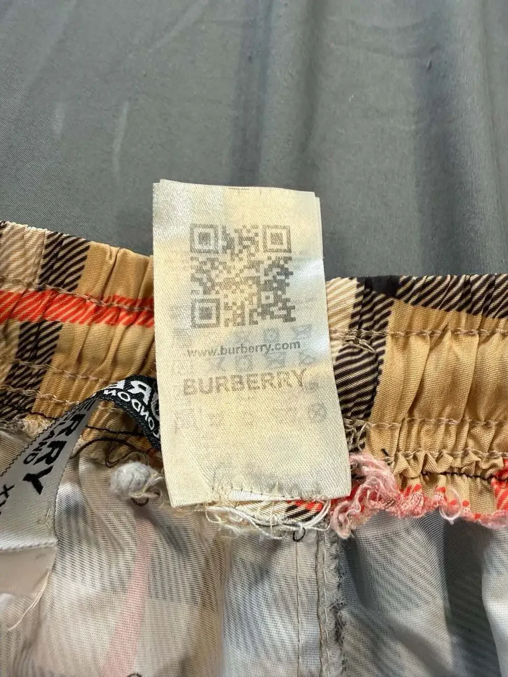 Burberry Men's Vintage Check Swim Trunks